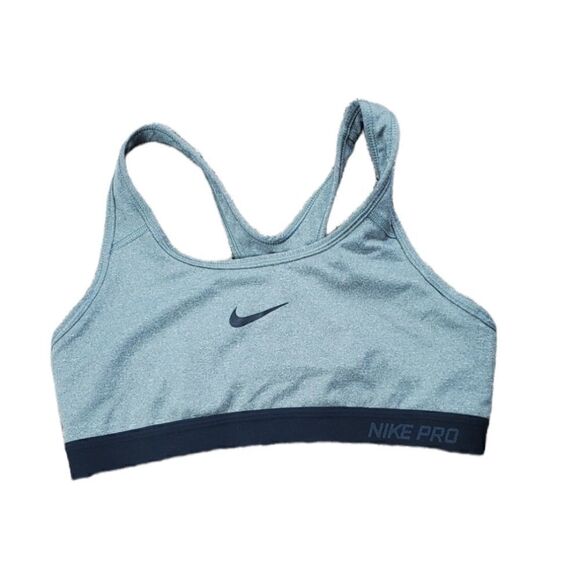 Nike Gray & Black Pro Sports Bra - Picture 1 of 3